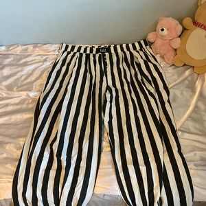 Dressed in LALA Black and White Striped Pants